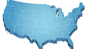 Blank U.S map printable