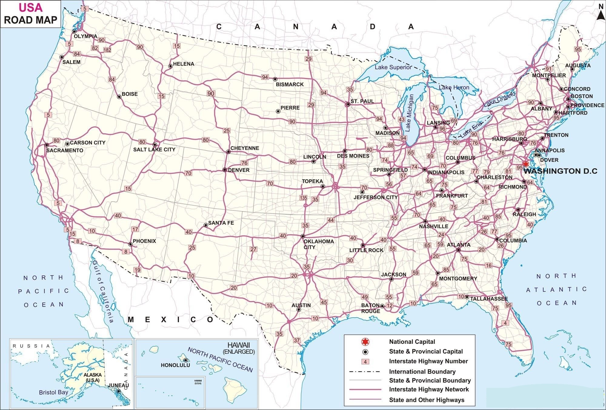 U.S Highway Map