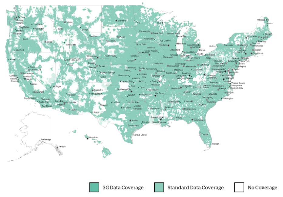 U.S Cellular Data Map