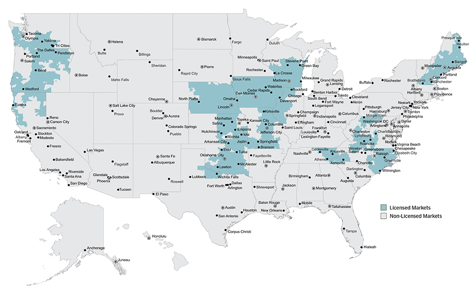 U.S Cellular Wireless Map