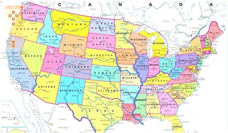 U.S Interactive with State Map