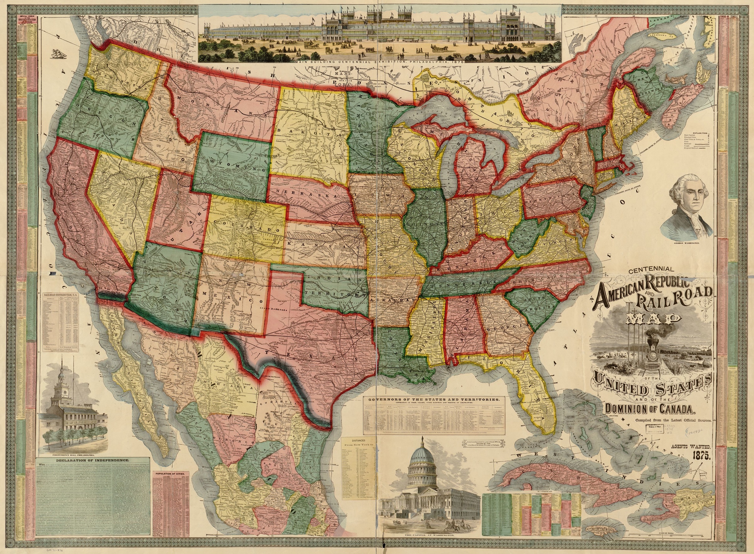 U.S Rail Map 1850 to 1900