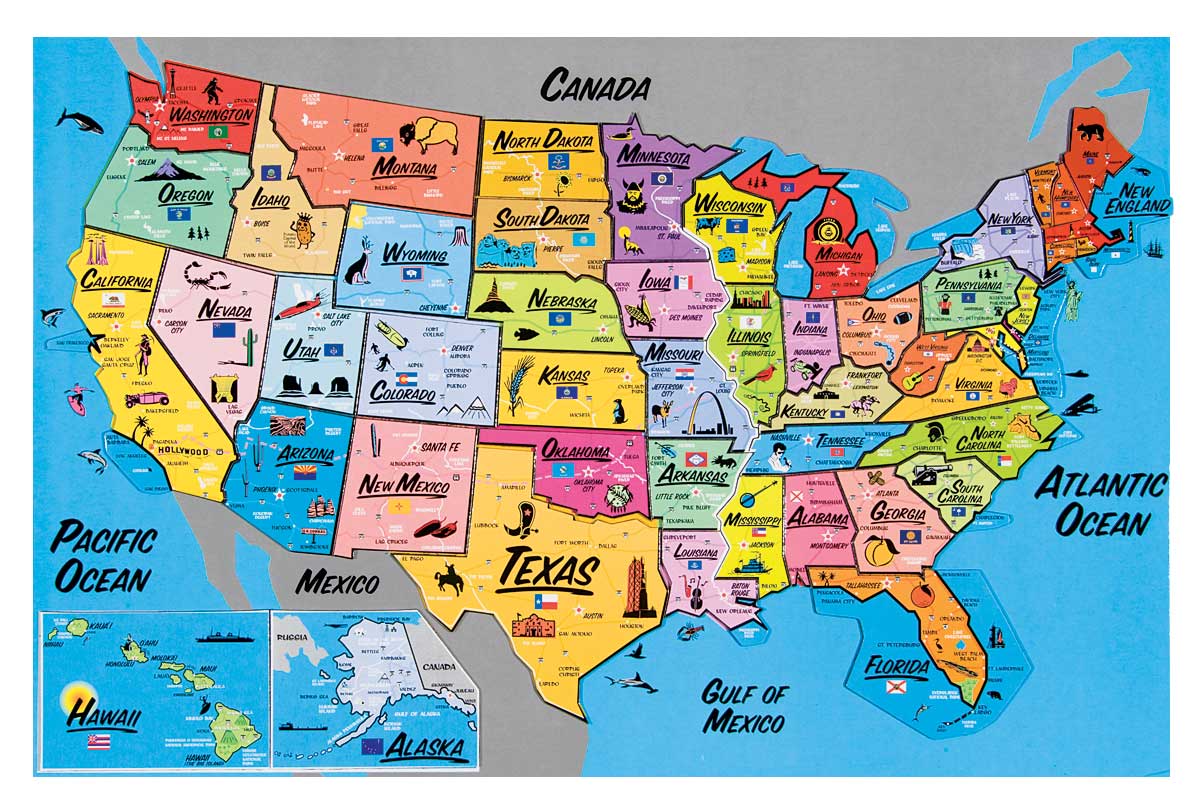 U.S Puzzle Map