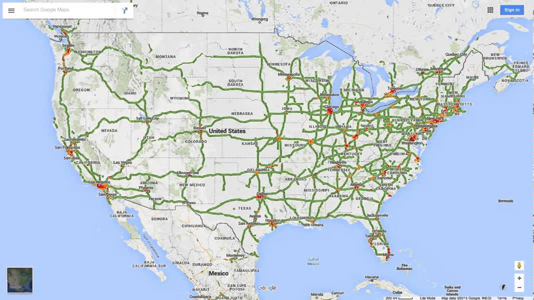 U.S Traffic Heat Map