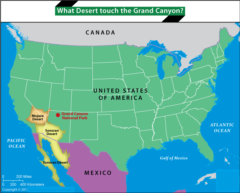 U.S Desert Unlabeled Map
