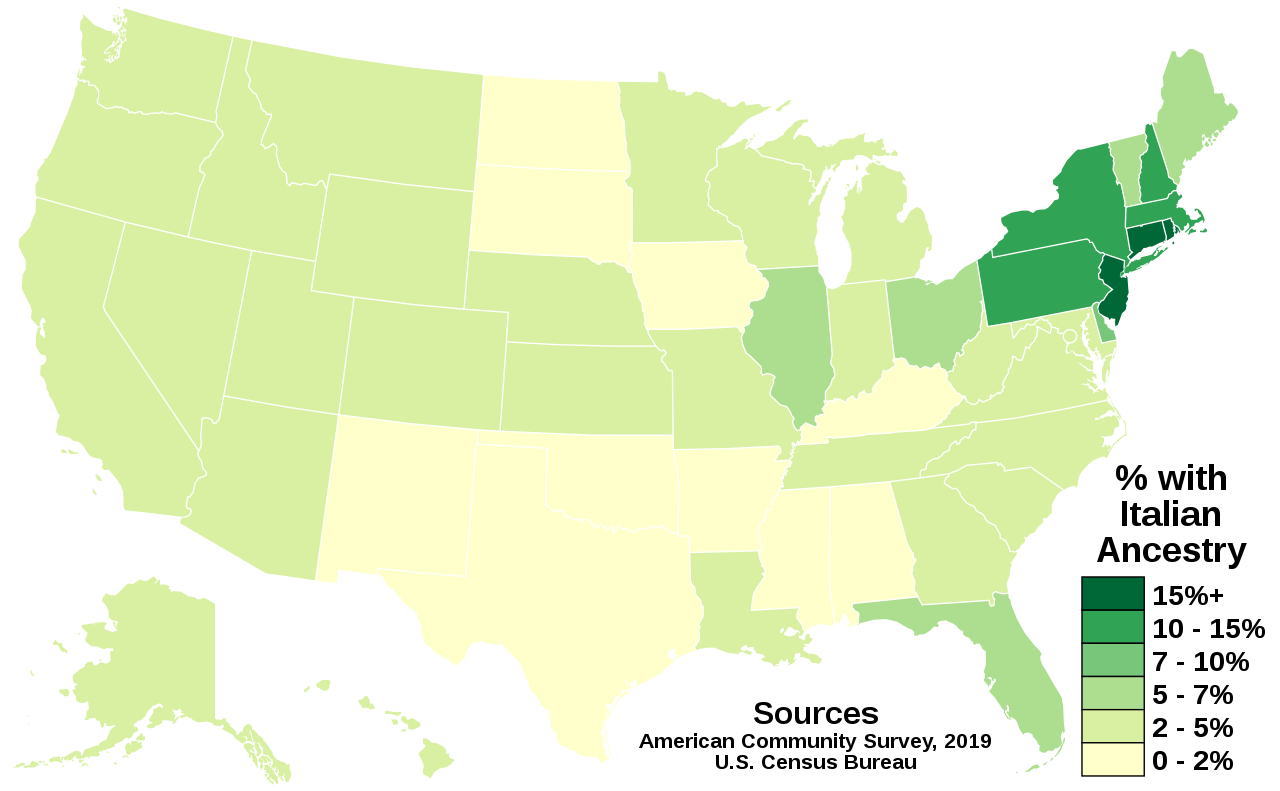 U.S Ancestry Blank Map