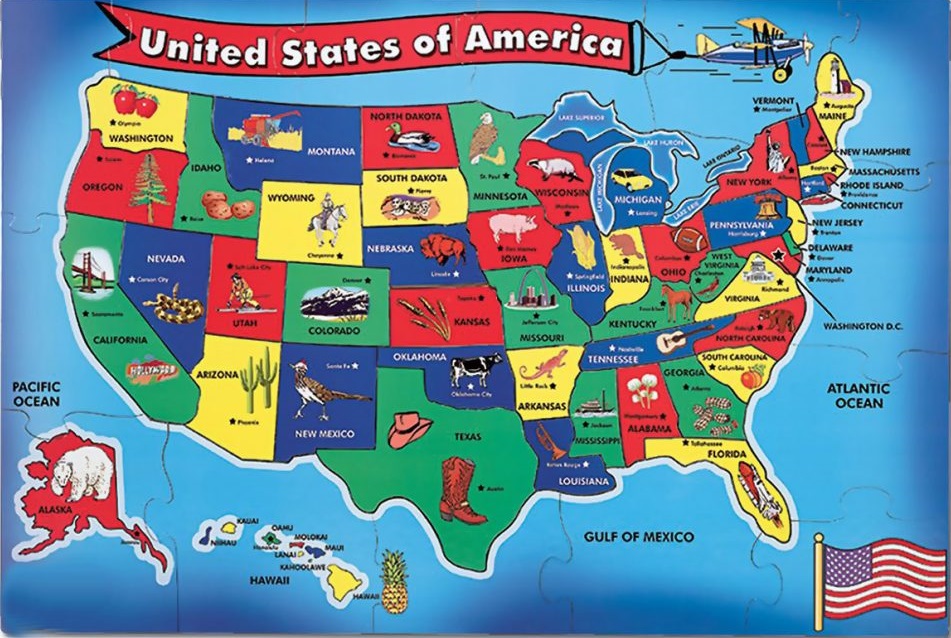 U.S Attractions Map