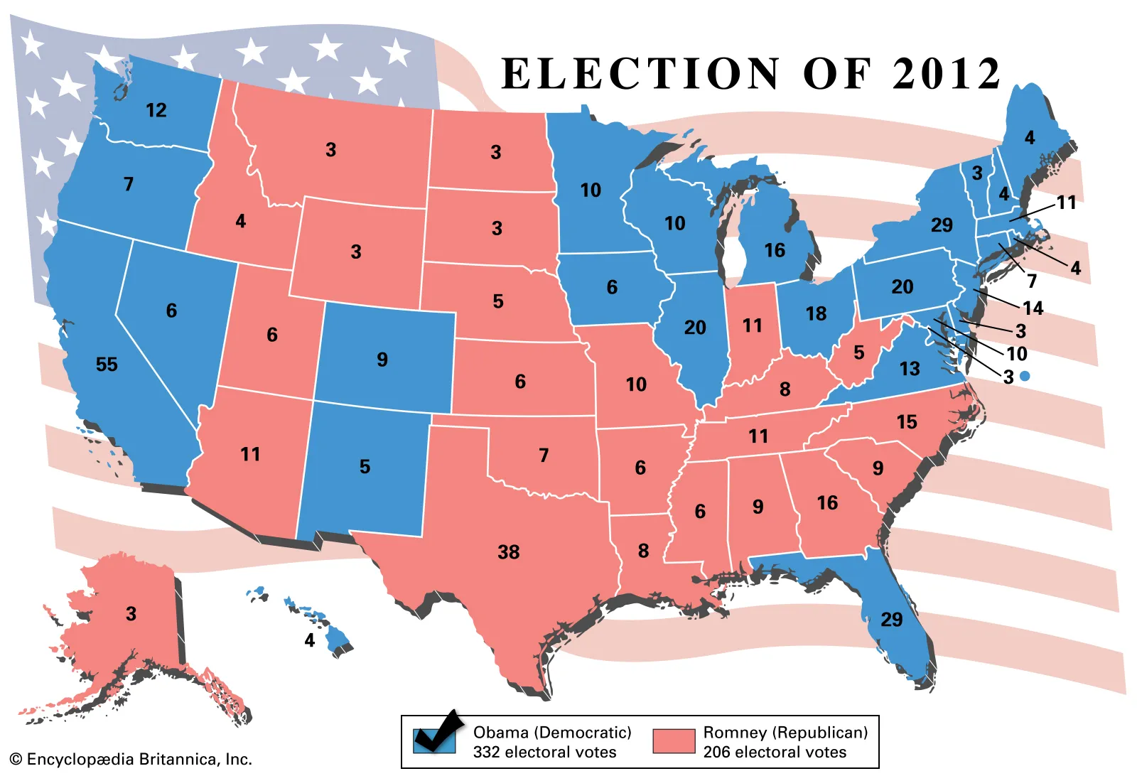 U.S Electoral Map 2012