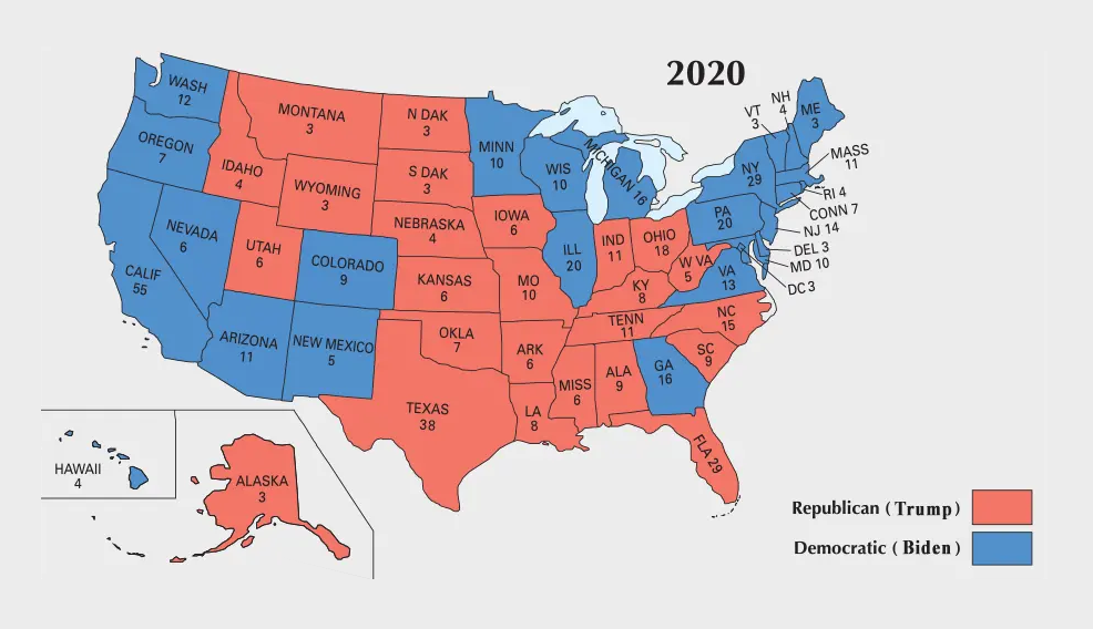 U.S Electoral Map 2020