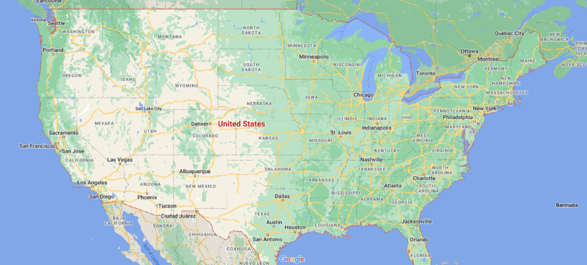 U.S Google Map