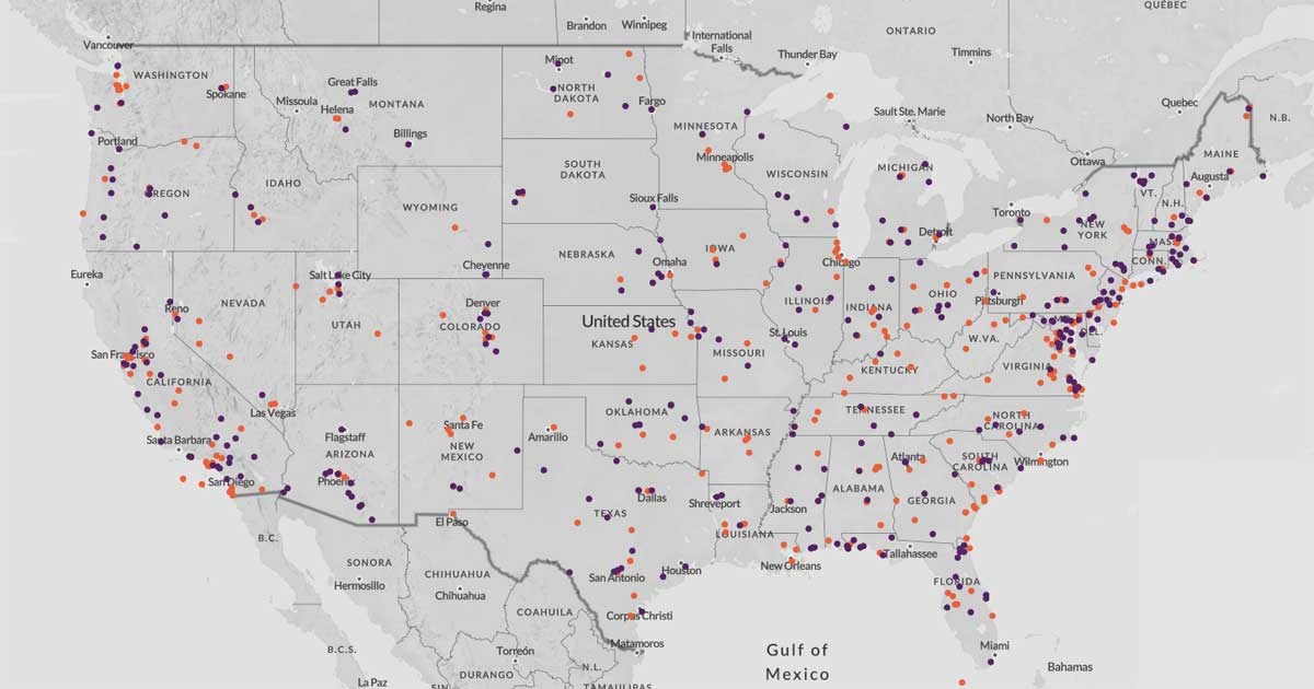 U.S Interactive Military Bases Map
