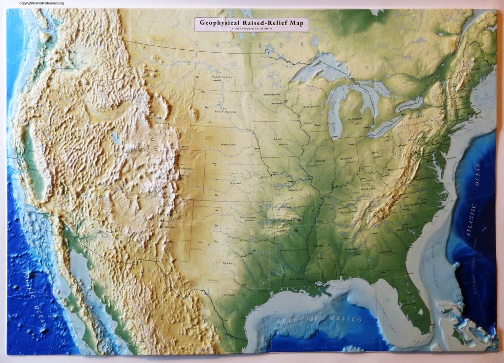 U.S Terrain Map