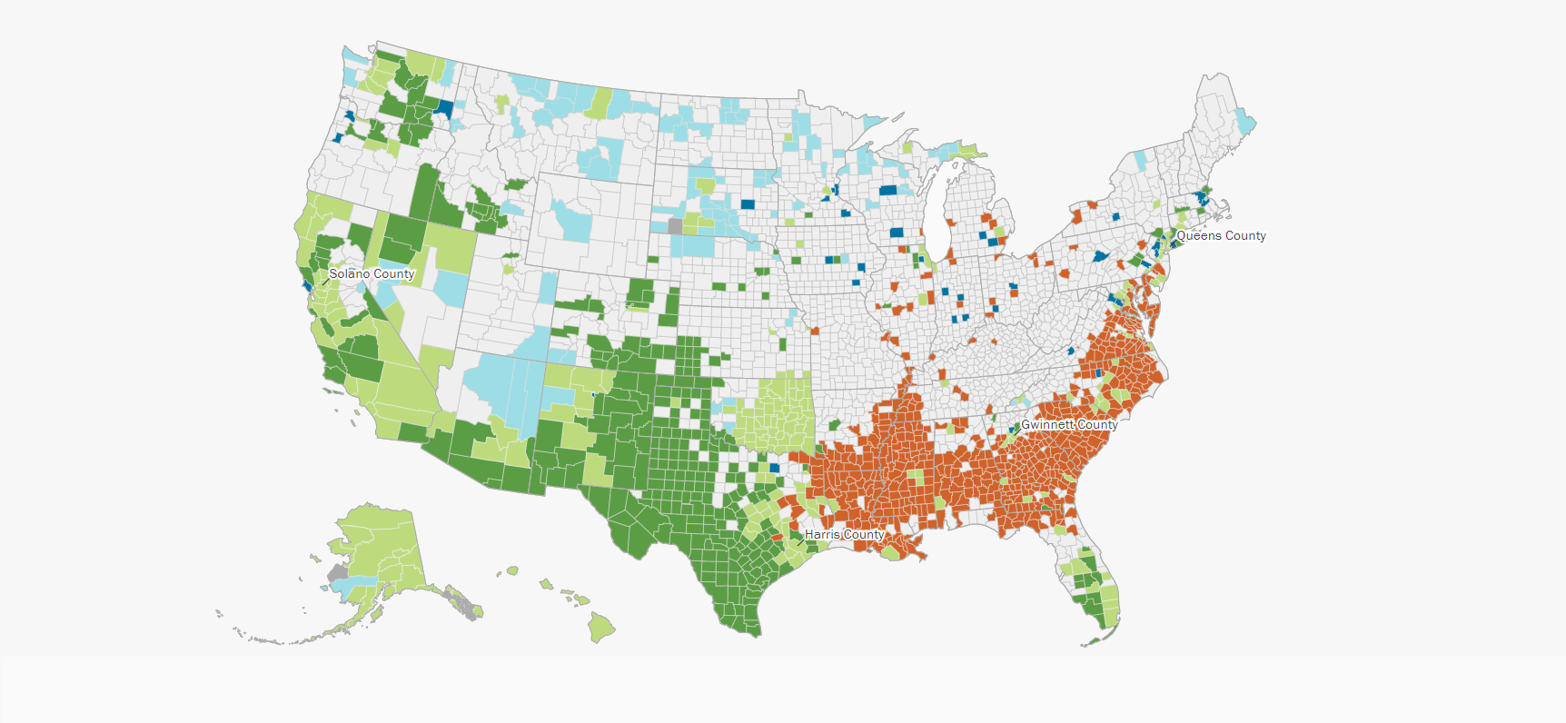 USA Demographic Map