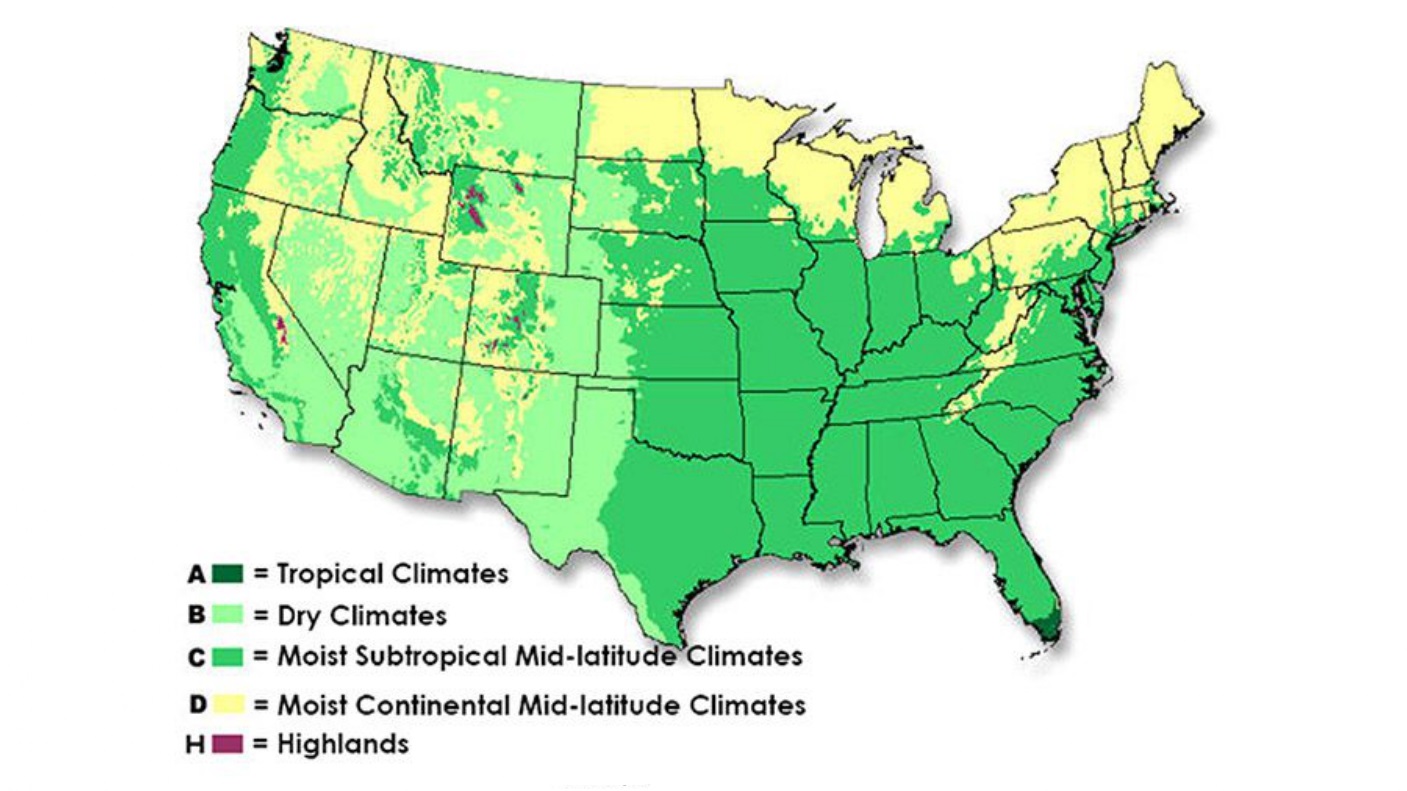 Climate Map USA