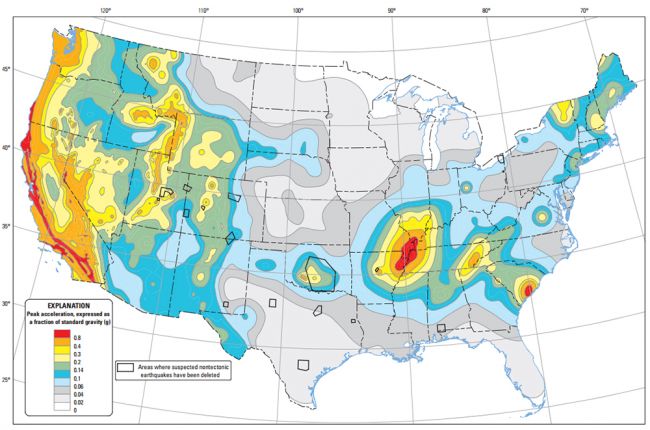 Earthquake Map USA