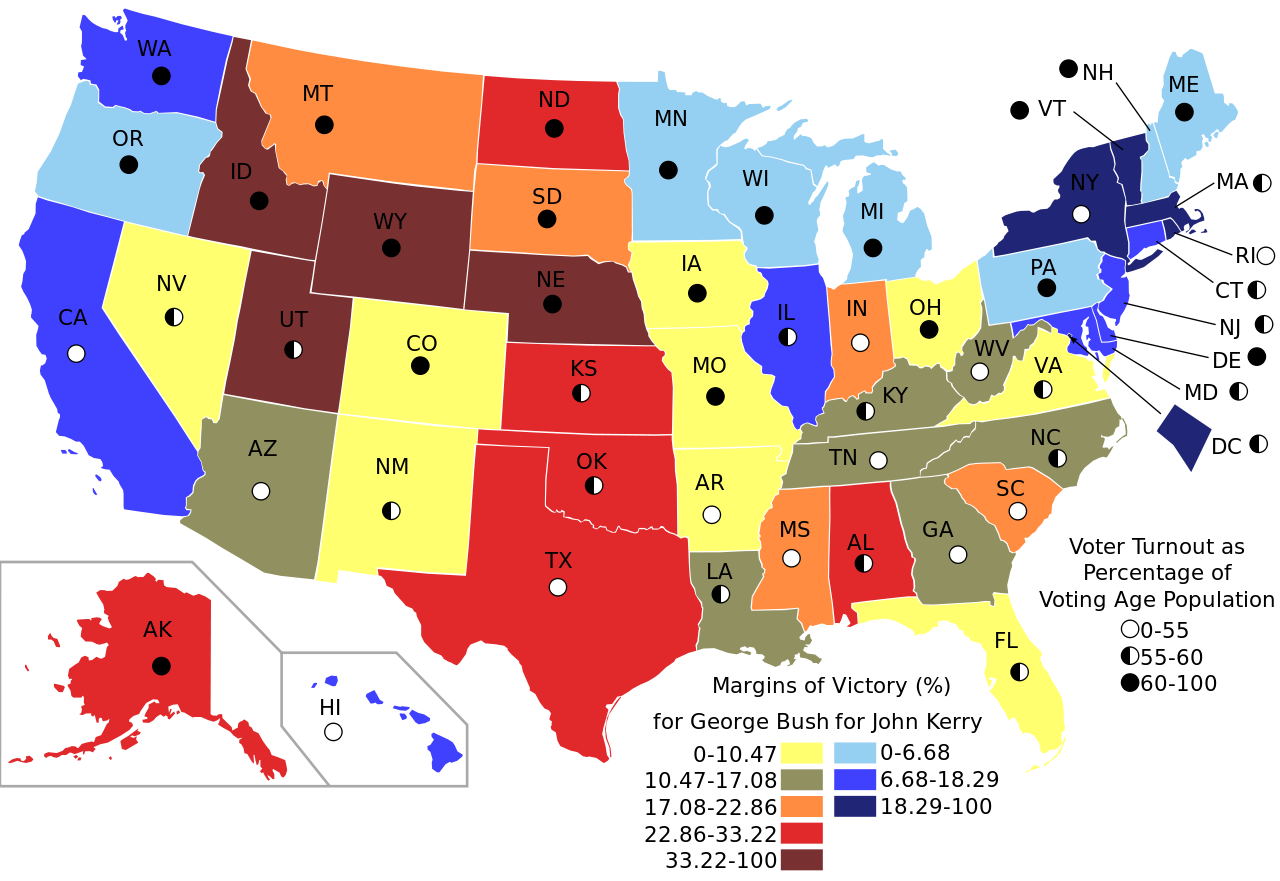 Printable US Election Map