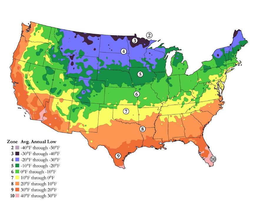 U.S Climate Annual Map