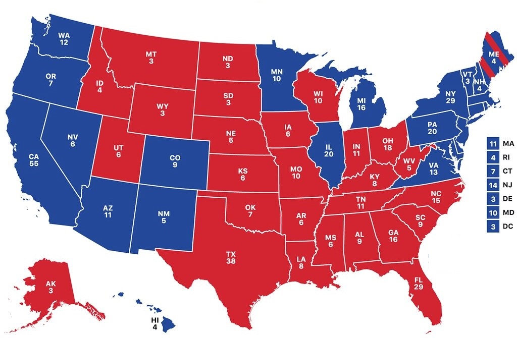 U.S Election Map State wise