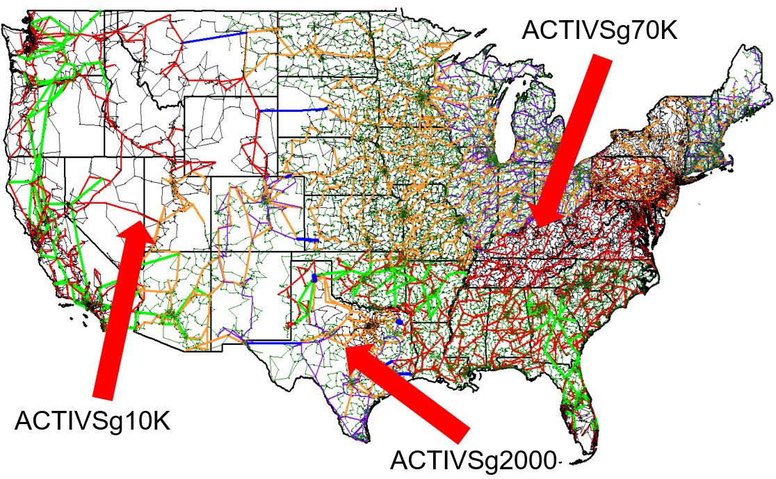 U.S Power Grid Synthetic Map