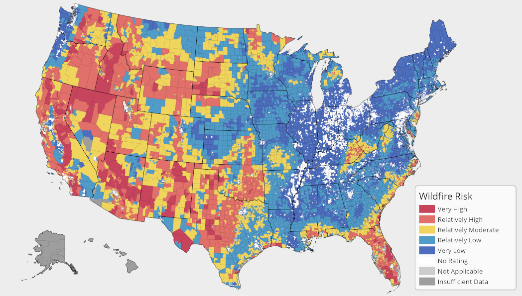 U.S Wildfire Risk Map