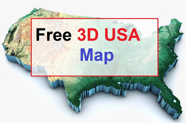 3D Map of United States