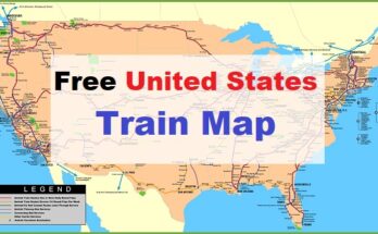 Free united states Train Map