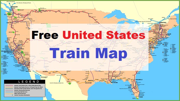 Available Free Printable United States Rail Map Us Map Of Worlds