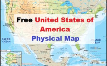Free united states of america physical map