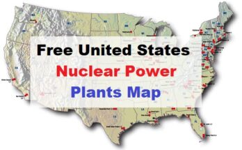 Free United States Nuclear power plants map