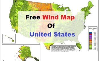 Free Wind Map of United states