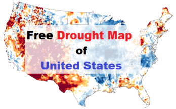 Free Drought Map of united states