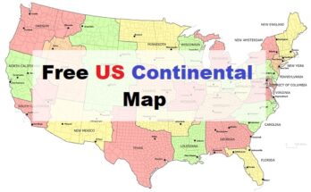 Free US Continental Map
