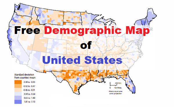 United States Terrain Map