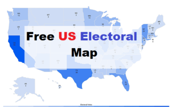 Free US electoral map