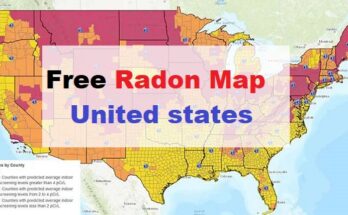Free radon map united states