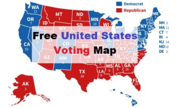Free United States Voting map